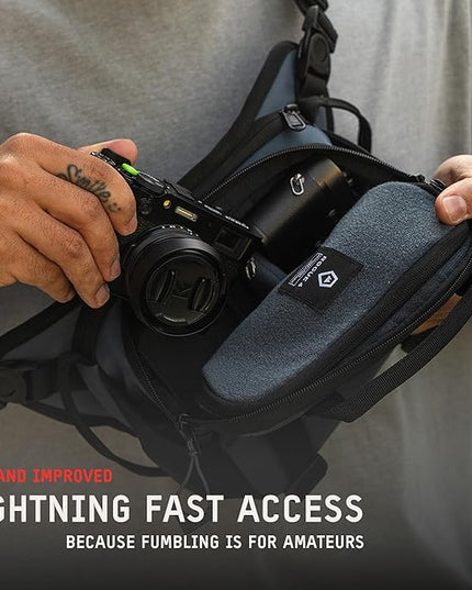 WANDRD All New ROGUE Sling V2: Weather-Resistant Everyday Carry Bag with Lightning Fast Access, Customizable Interior, Laptop Sleeve & Tripod Pocket – Minimalist Crossbody for Travel, EDC & Creators