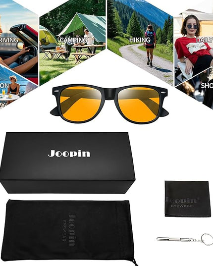 Joopin Square Sunglasses Polarized UV Protection Trendy Designer Sun Glasses Men Women