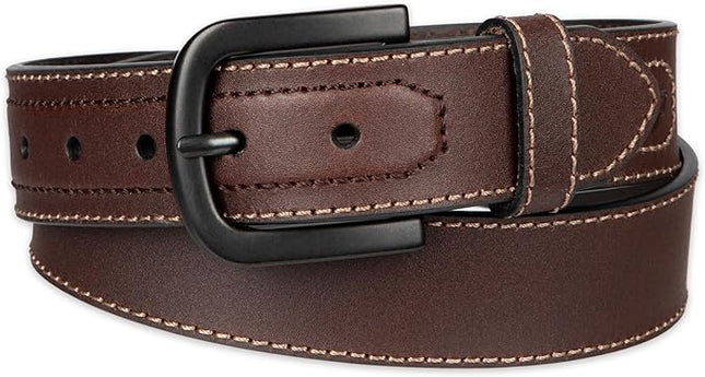 Dickies mens Industrial Strength Leather Belt – Workwear, Durable, Reinforced, Heavyweight