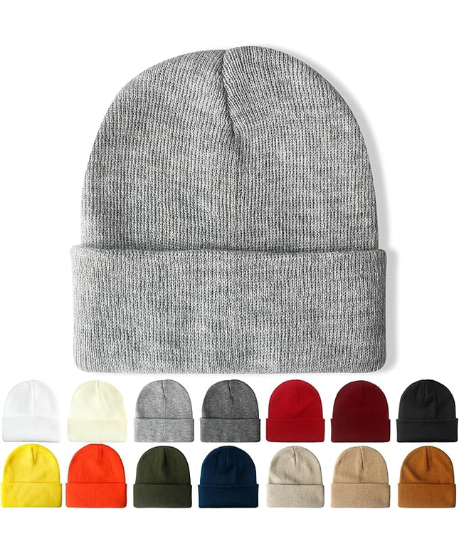 NPQQUAN Beanie for Men Women Winter Hats for Mens Beanie Cuffed Knit Beanies Skull Cap