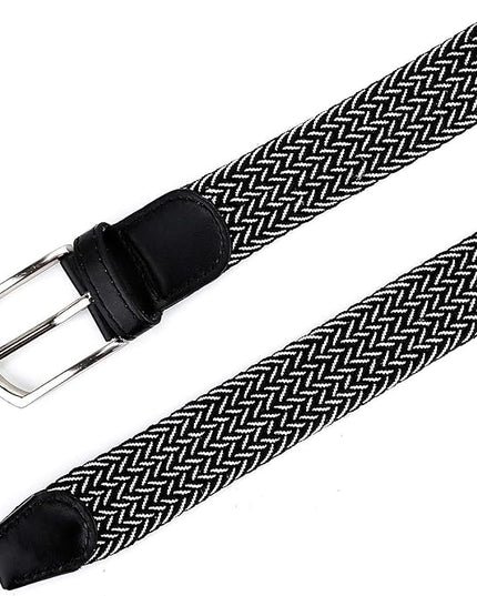 Braided Canvas Woven Elastic Stretch Belts for Men/Women/Junior with Multicolored