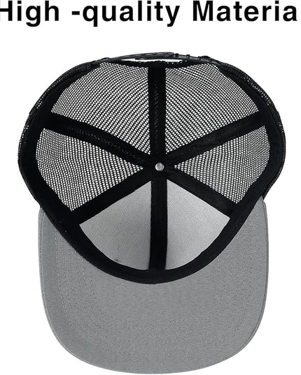 kozinu Unisex Trucker Hats Blank Mesh Snapback Hats Sport Plain Baseball Caps Adjustable Fitted Hat