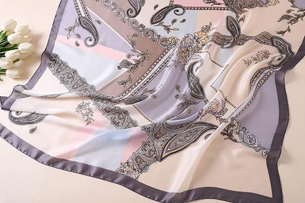 Fashion Scarves Scarf 100% Silk Feeling Scarf Silk Like Scarves Long Lightweight Sunscreen Shawls for Women