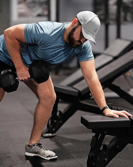 Gym Baseball Hats for Men by King & Fifth | Baseball Hat with Low Profile & Stylish Fabric + Workout Hat + Baseball Caps