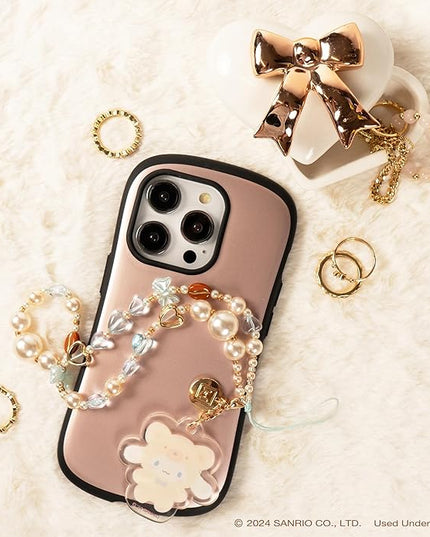 iFace Hello Kitty and Friends Beaded Wristlet Universal Charm Strap [Latte Bear Series] – Cute Wrist Strap for Cell Phone Camera Keys AirPods
