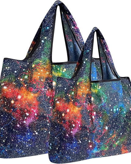 allydrew Large Foldable Tote Nylon Reusable Grocery Bags