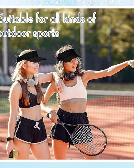 Silkfly 36 Pack Sun Visor Hats Adjustable Sports Athletic hat UV Protection Sun Visor Cap for Men Women Tennis Running Golf