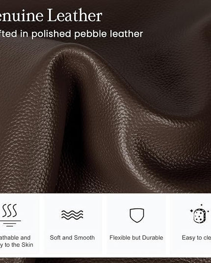befen Genuine Leather Small Sling Bag for Women Anti-Theft Crossbody Chest Bags Fanny Packs for Travel with RFID Card Slots