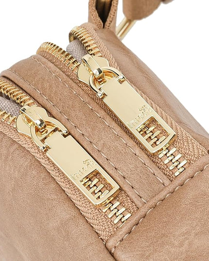 INICAT Small Anti Theft Crossbody Bags Women Valentine's Day Gifts, Vegan Leather Sling Cross Body Purse Travel Essentials