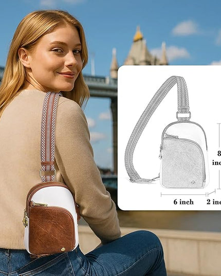 INICAT RFID Blocking Sling Bag Anti Theft Crossbody Bags Women Valentine's Day Gifts Travel Purses Vegan Leather