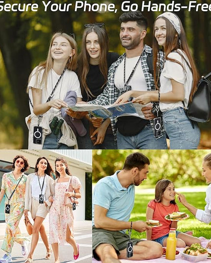 3-in-1 Adjustable Phone Lanyard Crossbody Cell Phone Neck Strap Universal Mobile Wrist Lanyard