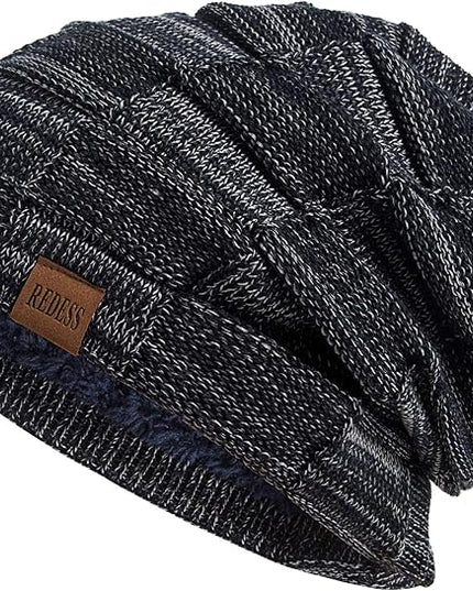 REDESS Beanie Hat for Men and Women Winter Warm Hats Knit Slouchy Thick Skull Cap