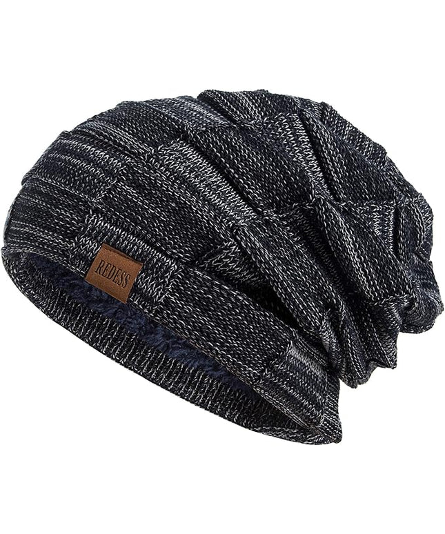 REDESS Beanie Hat for Men and Women Winter Warm Hats Knit Slouchy Thick Skull Cap