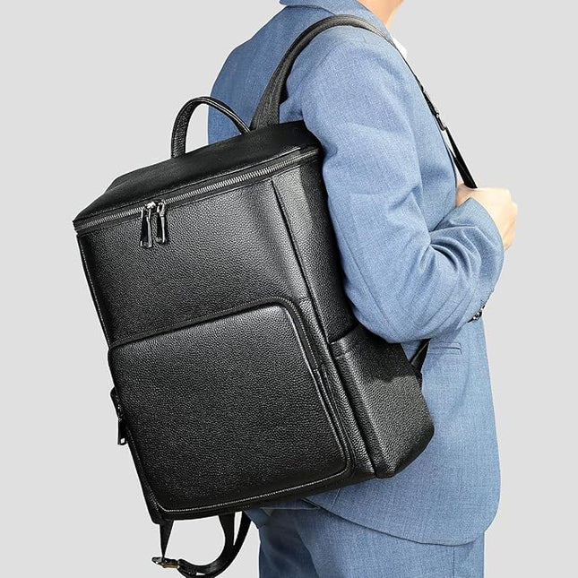 Waterproof Laptop Backpack for Work Travel School Durable Carryall Casual Daypack Business Commuter Gift Box (Black)