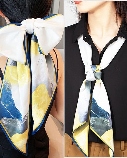 Purse Scarf For Handbags Head Scarves For Women's Hair Bags Scarfs Long Skinny Scarves Fashion Silky