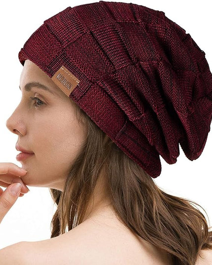 REDESS Beanie Hat for Men and Women Winter Warm Hats Knit Slouchy Thick Skull Cap