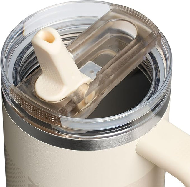 STANLEY Quencher ProTour Flip Straw Tumbler with Leakproof Lid | Built-In Straw & Handle | Cupholder Compatible for Travel | Insulated Stainless Steel Cup | BPA-Free