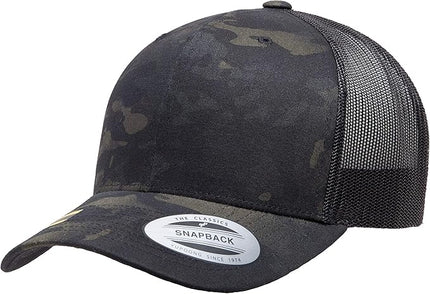 Yupoong Classic Premium Mesh 6 Panel Retro Trucker Cap | Mid Profile Snapback | OSFA | Bulk Pack Available