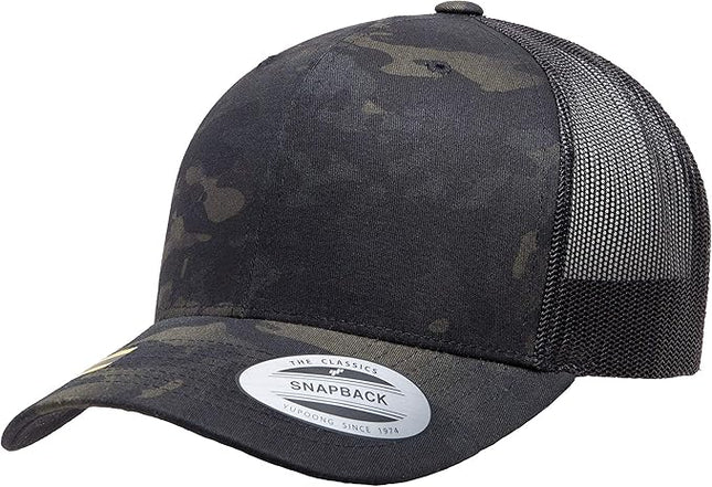 Yupoong Classic Premium Mesh 6 Panel Retro Trucker Cap | Mid Profile Snapback | OSFA | Bulk Pack Available
