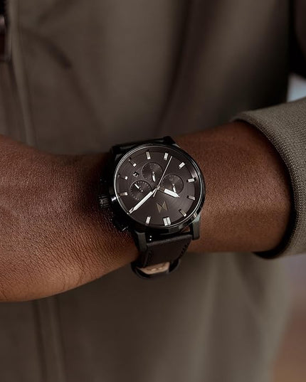 MVMT Chrono II Men’s Chronograph Watch – Ceramic Bracelet, Water Resistant, Minimalist Timepiece, Gift for Him