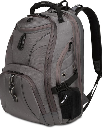 SwissGear 1900 ScanSmart 17” Laptop Backpack Stingray Ballistic – Reflective Tech Backpack with ScanSmart Compartment – Multiple Organizer Pockets & RFID Scan Blocking Technology