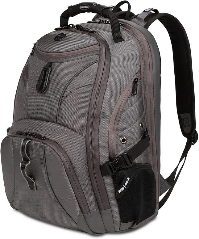 SwissGear 1900 ScanSmart 17” Laptop Backpack Stingray Ballistic – Reflective Tech Backpack with ScanSmart Compartment – Multiple Organizer Pockets & RFID Scan Blocking Technology