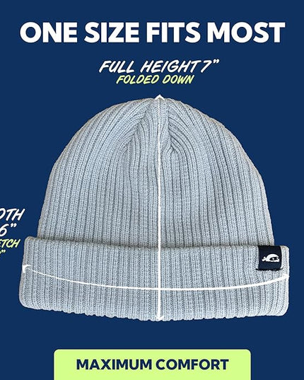 SUN NINJA Ski Beanie for Men & Women – Ultra Soft, Lightweight, Warm Ribbed Knit Winter Hats for Cold Weather & Outdoor Use