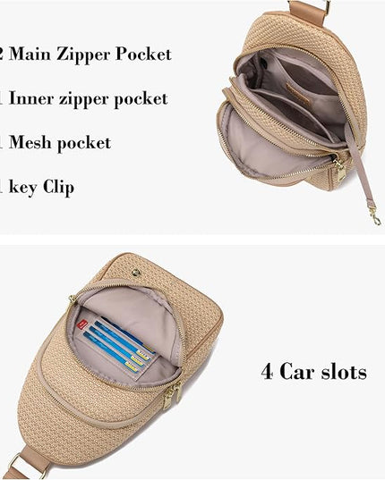 INICAT Faux Straw Crossbody Bags Beach Gifts Valentines Day Her Cruise Ship Essentials Women Summer Small Sling Purses