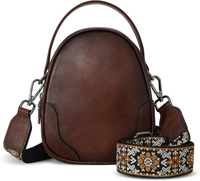 Iswee Small Crossbody Bags for Women Travel Leather Shoulder Bag Mini Purses and Handbags Designer Satchel Ladies Hand Bag