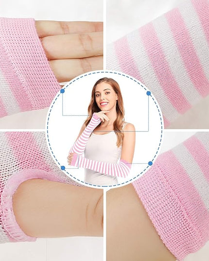 Bienvenu Punk Gothic Rock Long Arm Warmer Fingerless Gloves