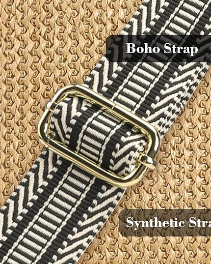 Haytijoe Straw Crossbody Bags for Women Small Summer Purse Woven RFID Cross Body Phone Wallet for Beach Hawaiian Travel Gifts