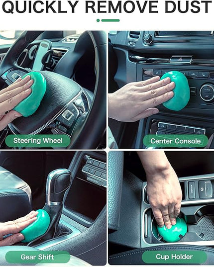 TICARVE Cleaning Gel for Car Detailing Car Cleaning Putty Auto Detailing Gel Detail Tools for Car Interior Cleaner Kit Car Vent Cleaner Automotive Car Cleaner Green
