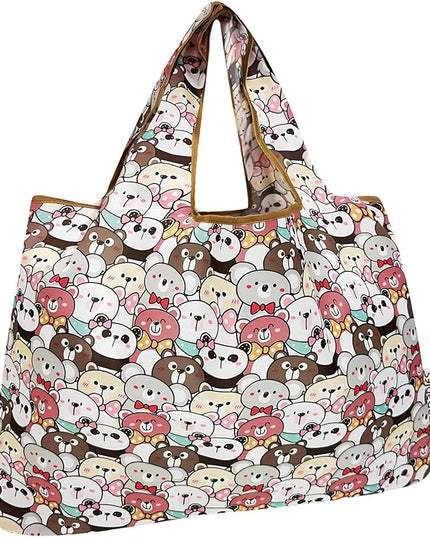 allydrew Large Foldable Tote Nylon Reusable Grocery Bags