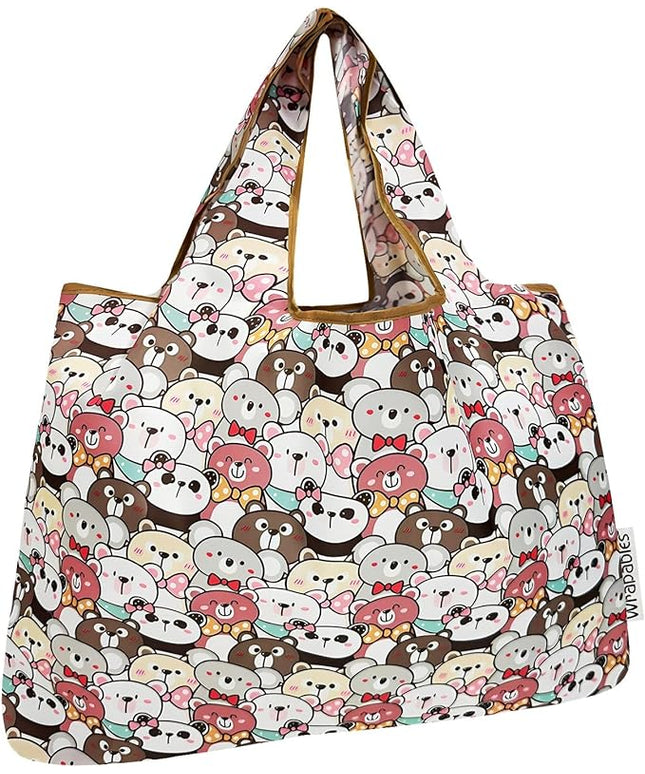 allydrew Large Foldable Tote Nylon Reusable Grocery Bags