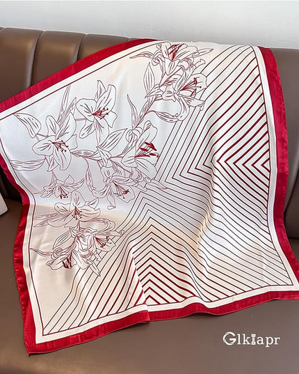 Satin Bandana Headscarf for Women Silky Hair Scarves for Fashion Lightweight