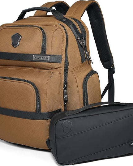 WELKINLAND 24H Business Backpack for Men with Toiletry Bag, 16" Laptop Executive Backpack for Mens, 28L Business Computer Backpacks, Heavy Duty Laptop Backpack, Carry-on Executive Backpacks for Men