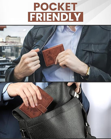 Passport Holder for Travel Essentials, Passport Wallet Cover Case for Travel Must Haves Accessories,Passport Book Holders for Women and Men