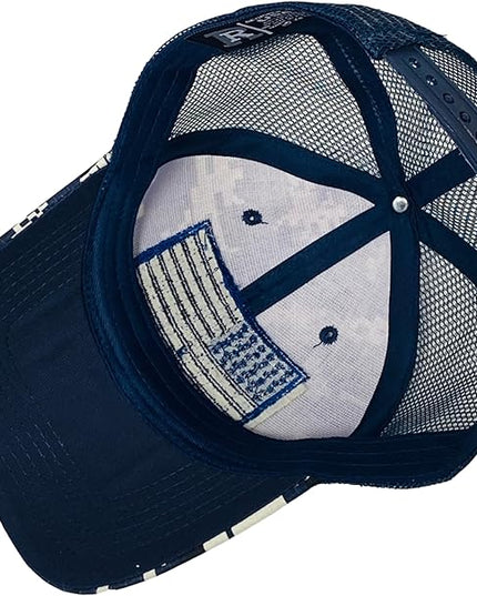 Roytrense Embroidered American Flag Unisex Baseball Cap (100% Cotton)