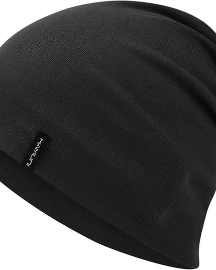 Slouchy Beanie for Women Men Soft Cotton Chemo Hats Double-Layer Warm Beanie Cap for Daily Wear & Transitional Seasons