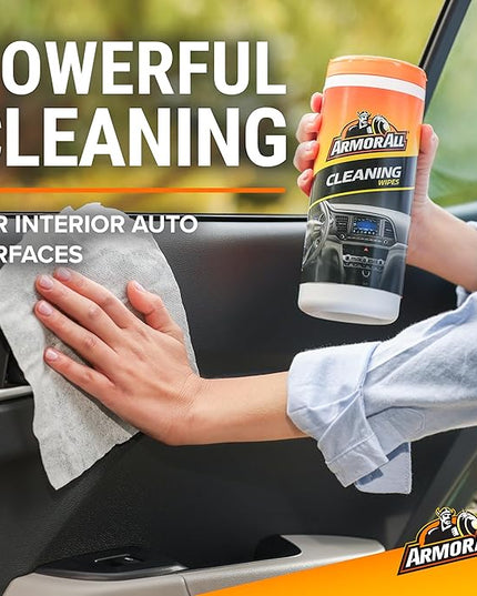 Armor All Car Interior Value Pack, 90 Count, Includes Auto Glass Cleaner, Cleaning Wipes and Protectant Wipes