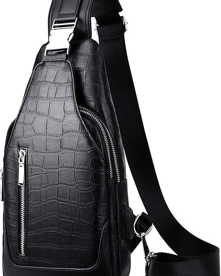 FSD.WG】sling Backpack for Men Chest Bag Crossbody Shoulder Bags Travel Bag Purse for Men with Water Resistant