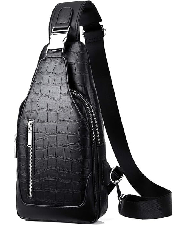 FSD.WG】sling Backpack for Men Chest Bag Crossbody Shoulder Bags Travel Bag Purse for Men with Water Resistant