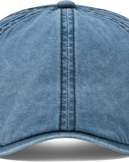 VOBOOM Cotton Washing Flat Cap Cabbie Hat Gatsby Ivy Irish Hunting Newsboy