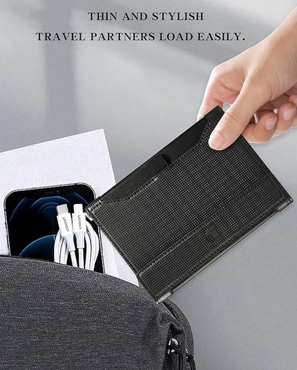 Passport Holder for Travel Essentials, RFID Blocking PU Leather Passport Wallet Cover Card holder Case Passport Book Holders for Women and Men, Black