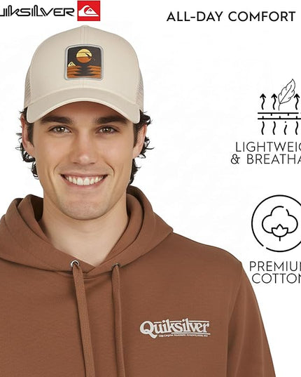 Quiksilver Men's Premium Cotton Adjustable Snap Back Logo Baseball Cap