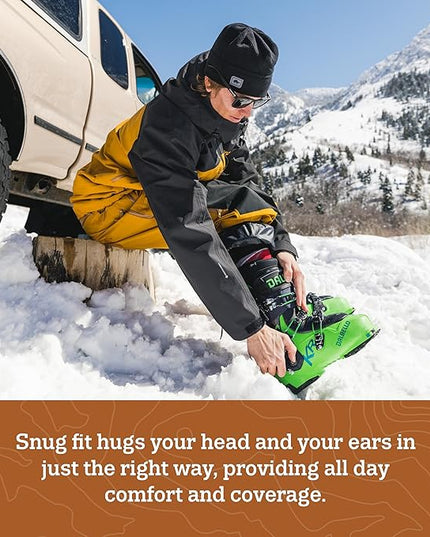 Turtle Fur Fleece Winter Beanie for Men and Women - Soft, Stretchy, Breathable Winter Hat That Won't Overheat Under Helmet