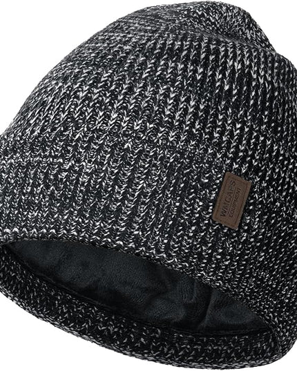 Wmcaps Winter Beanie for Men Women, Fleece Lined Beanie Soft Warm Knit Hat Ski Stocking Cuffed Cap