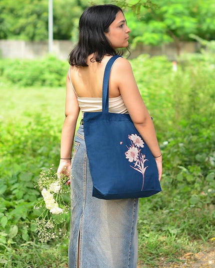 Ecoright Aesthetic Canvas Tote Bag for Women Large Zipper Tote Bags with Pocket, Womens Tote Bag for Yoga, Work, Beach