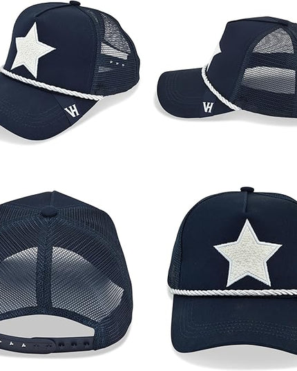 VINTAGE HAVANA Trucker Hats Women | Mesh Adjustable Snapback Hat | Men & Women Cute Trendy Fashion Baseball Cap