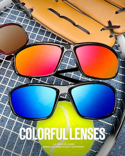 KALIYADI 4 Pack Polarized Sunglasses-Men Sports Sun-glasses: Mens Sunglasses UV Protection for Fishing Driving Cycling